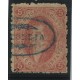 ARGENTINA 1864 GJ 19 RIVADAVIA ESTAMPILLA DE 1ra TIRADA CON MATASELLO CONCORDIA ENTRE RIOS U$ 30